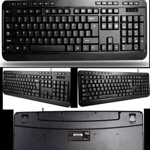 Adesso Spill-Resistant Multimedia Desktop Keyboard (USB) (AKB132UB)